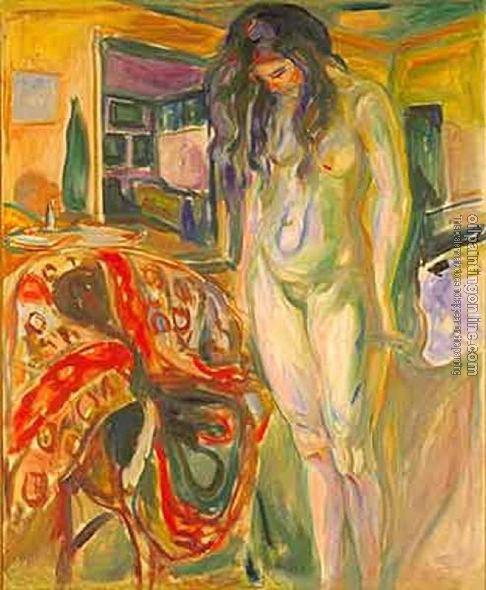 Munch, Edvard - Model by the Wicker Chair